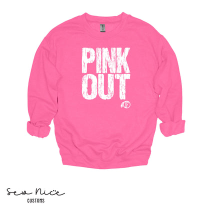 PINK OUT- FHS Volleyball- Unisex Adult/Youth Crewneck Sweatshirt