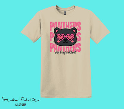Panther Valentine's- Unisex Adult/Youth T-Shirt