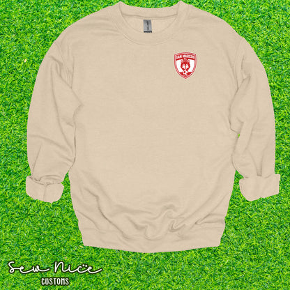 EMBROIDERED San Marcos FC- Unisex Adult/Youth Crewneck Sweatshirt
