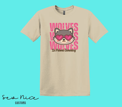 Wolves Valentine's- Unisex Adult/Youth T-Shirt