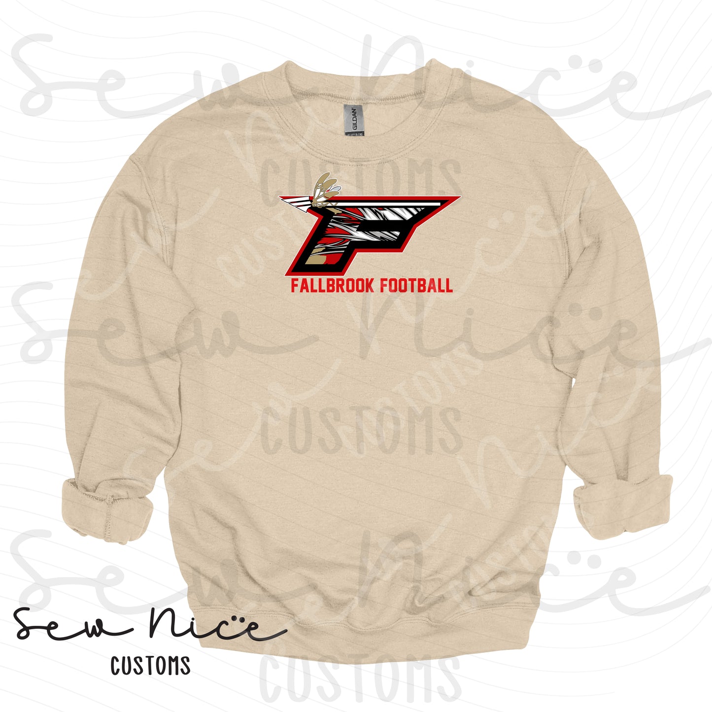 F Football Design- Unisex Crewneck Sweatshirt