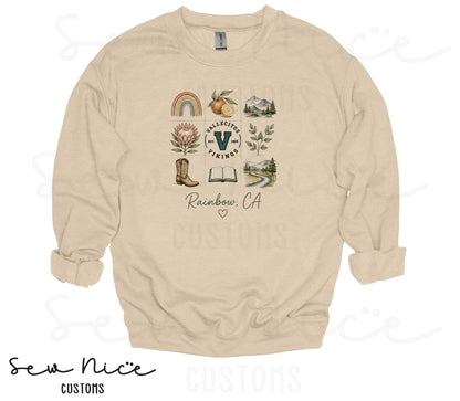 Rainbow Collage- Unisex Crewneck Sweatshirt