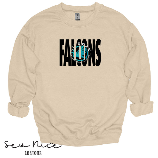 FALCON Inside Logo- Unisex Adult Crewneck Sweatshirt