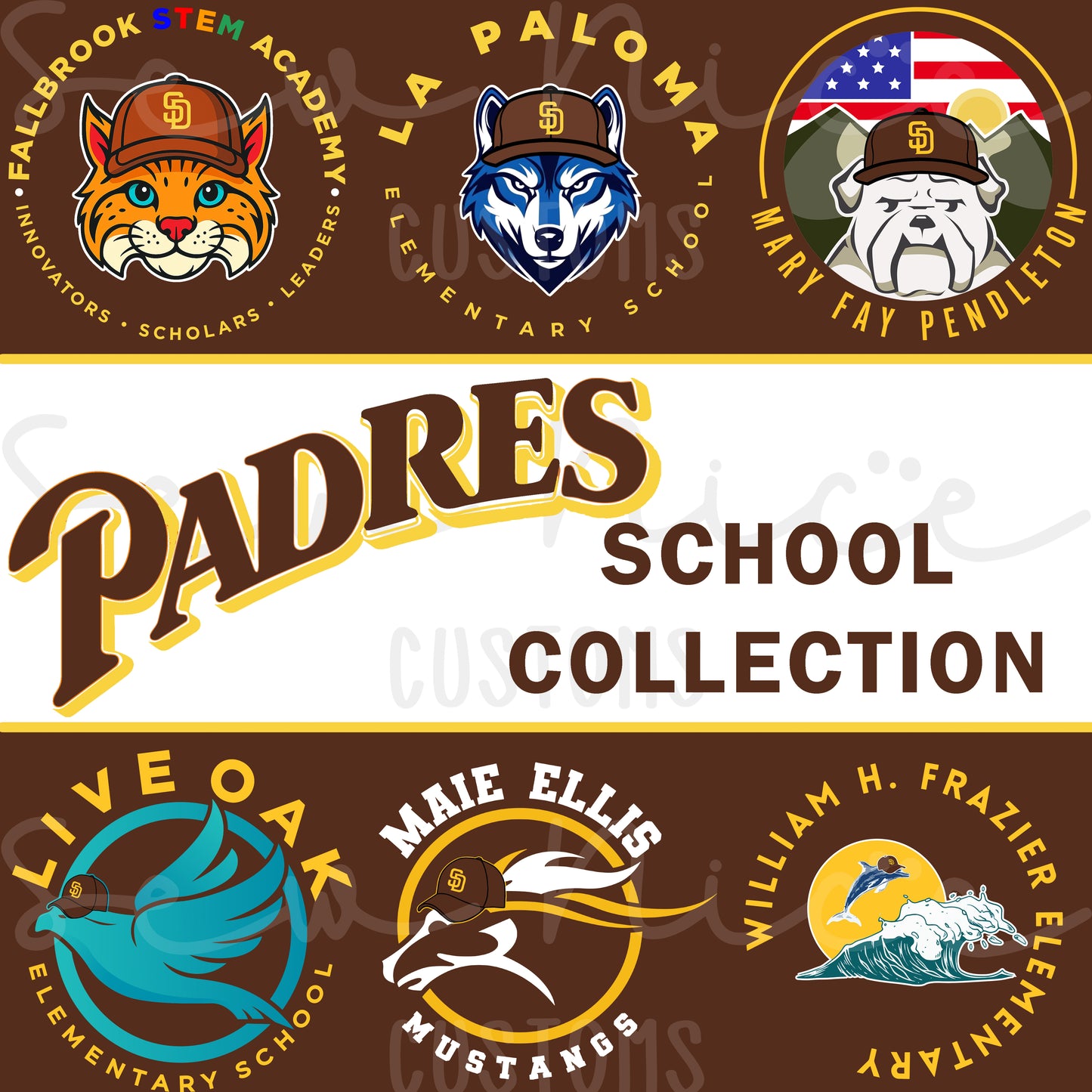 Padres Brown/Gold School Collection