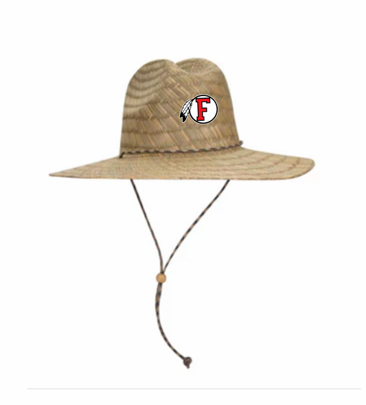 Fallbrook Embroidered Patch Logo Straw Hat