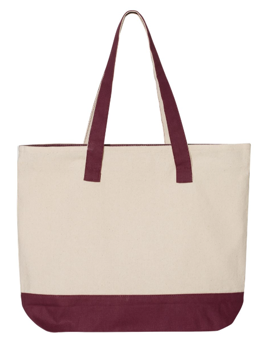 Custom Monogram Tote Bag