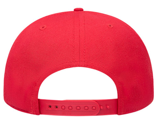 Embroidered American Flag "E" - Wool Flat Bill Hat