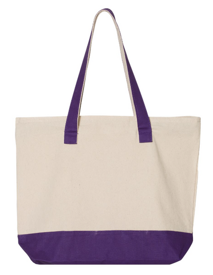 Custom Monogram Tote Bag