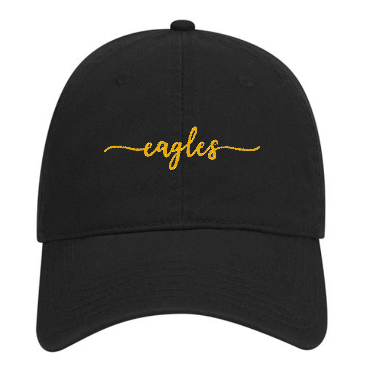 Embroidered Eagles Script - Dad Hat