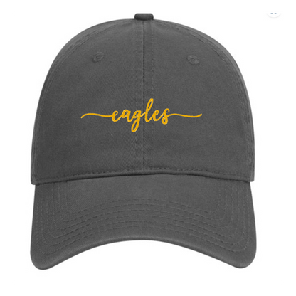 Embroidered Eagles Script - Dad Hat