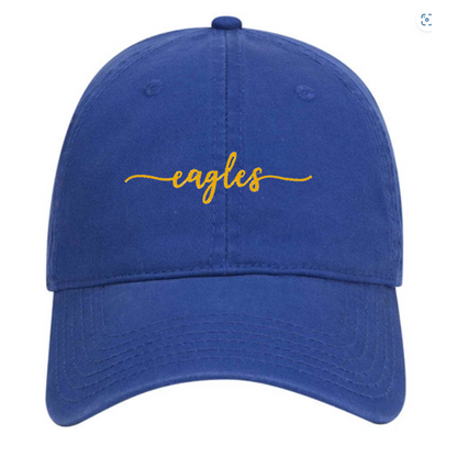 Embroidered Eagles Script - Dad Hat