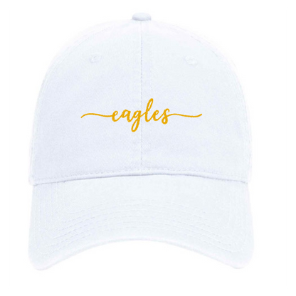 Embroidered Eagles Script - Dad Hat