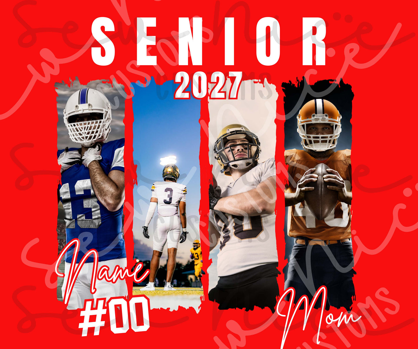 Custom Photo Fallbrook SENIOR Football