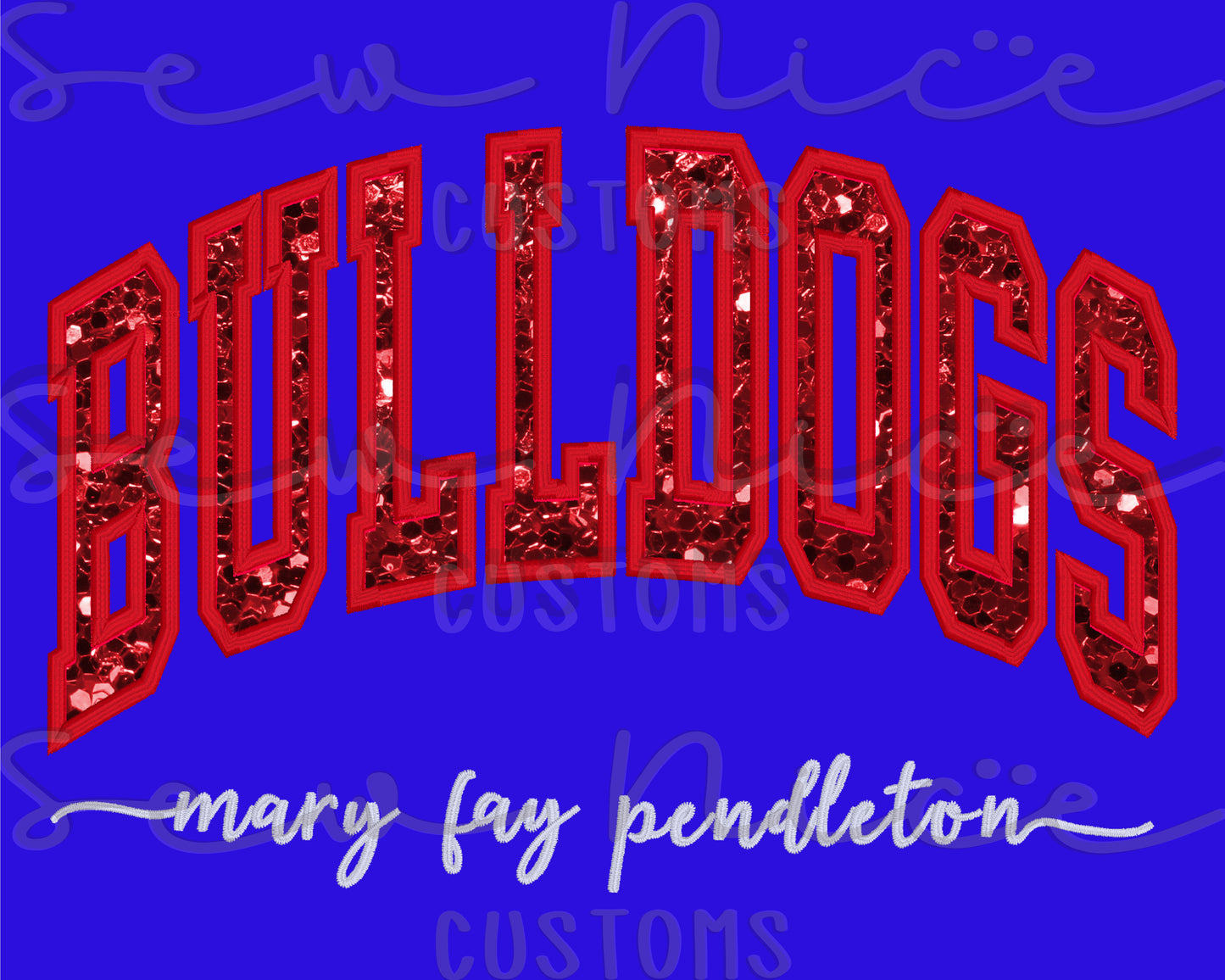 Bulldog Sequin Applique Sweatshirt