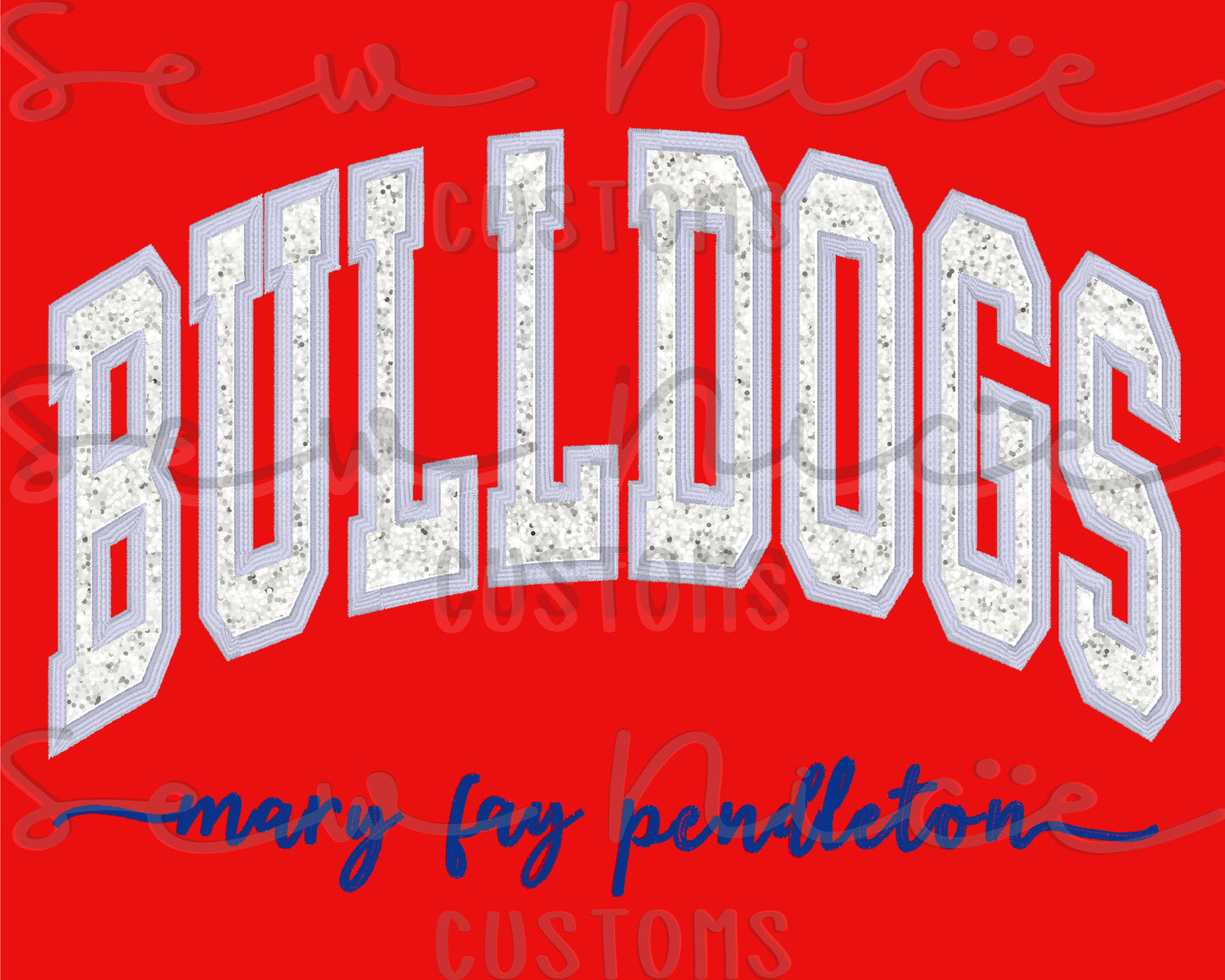 Bulldog Sequin Applique Sweatshirt