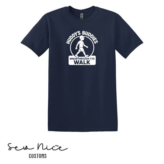 Huddy's Buddies Walk Team- Unisex Adult/Youth T-Shirt