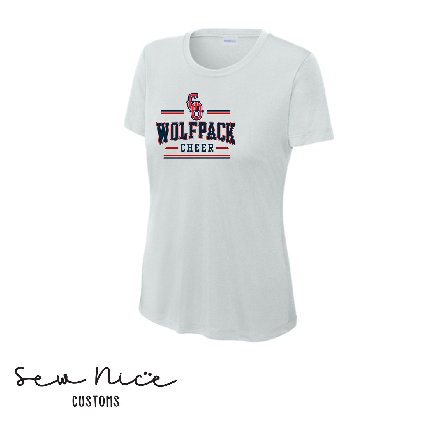 Go Wolfpack Cheer- Ladies Dri Fit Shirt