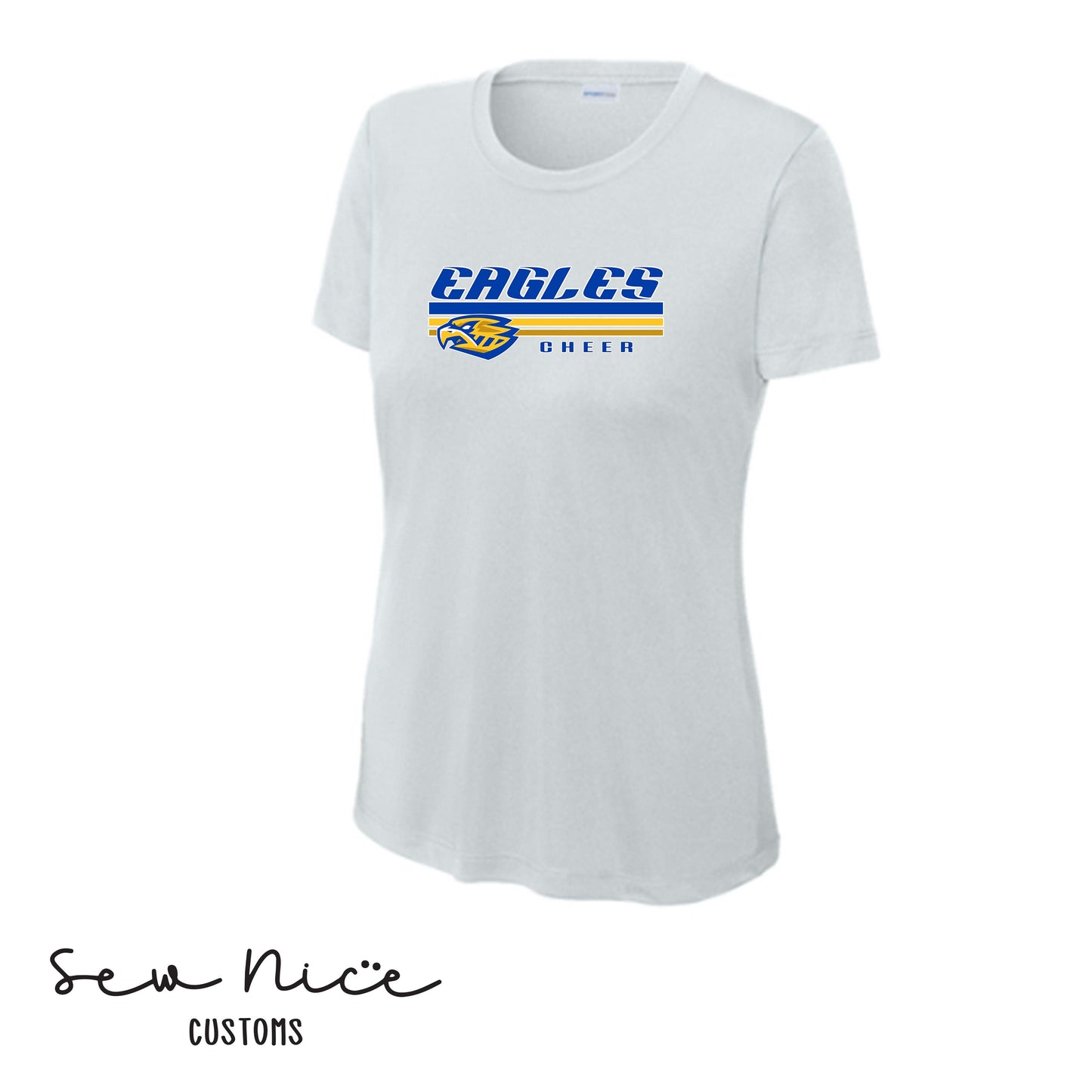 SP Eagles Lines Cheer- Ladies Dri Fit Shirt