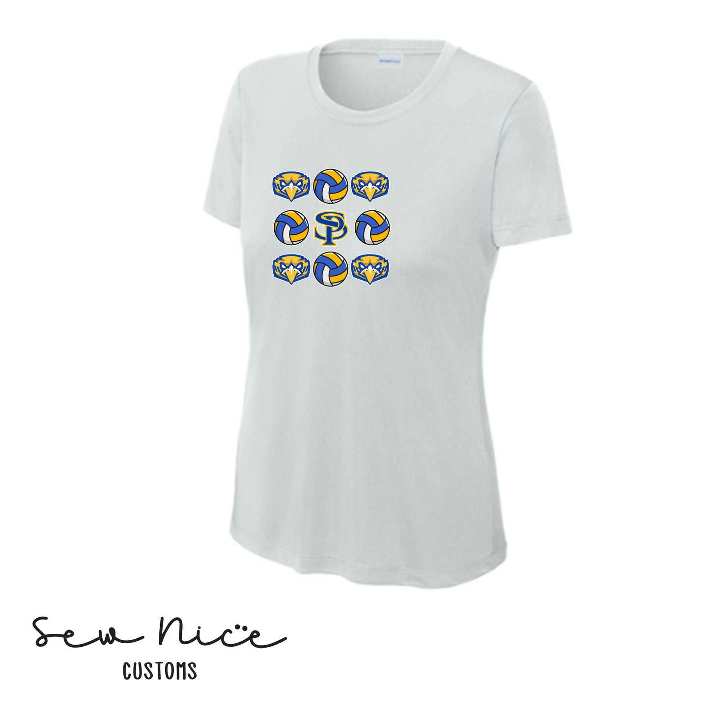 SP Mascot Volleyball Ladies Dri Fit Shirt