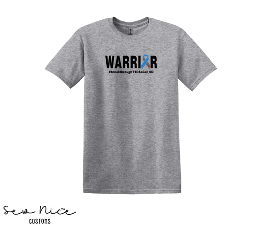 WARRIOR T1D- Unisex Adult/Youth T-Shirt