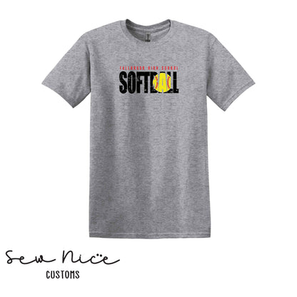 Fallbrook High School Softball- Unisex Adult/Youth T-Shirt