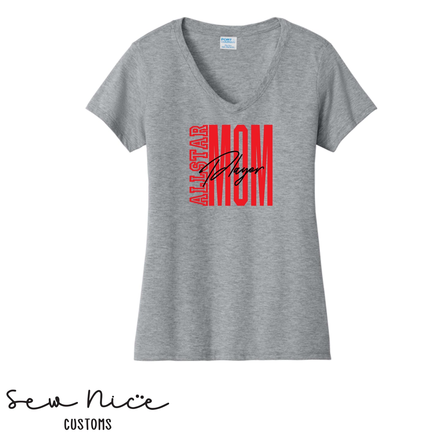 FYB All Star Mom- Ladies V-Neck