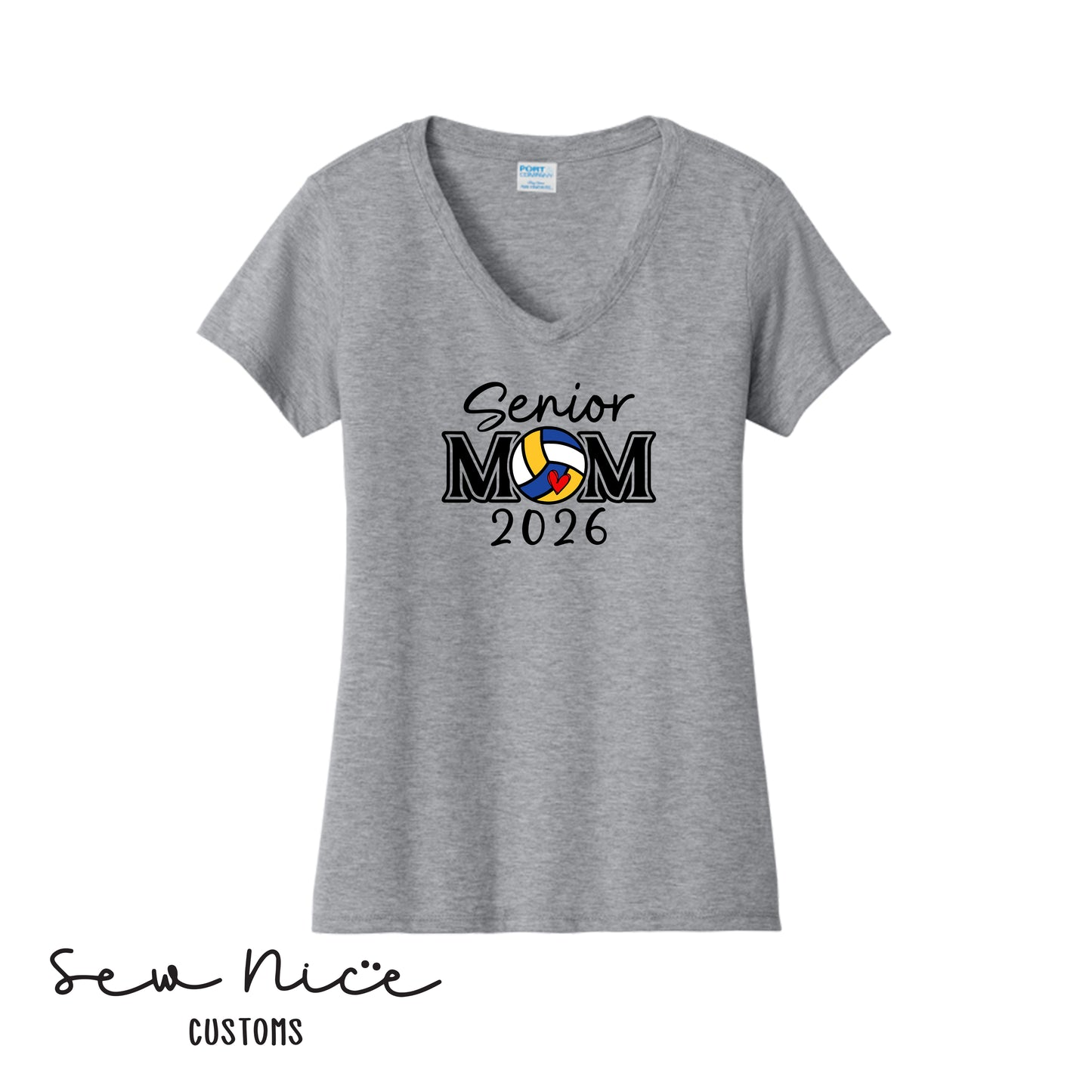 SP Senior MOM 2026 Ladies V-Neck Shirt