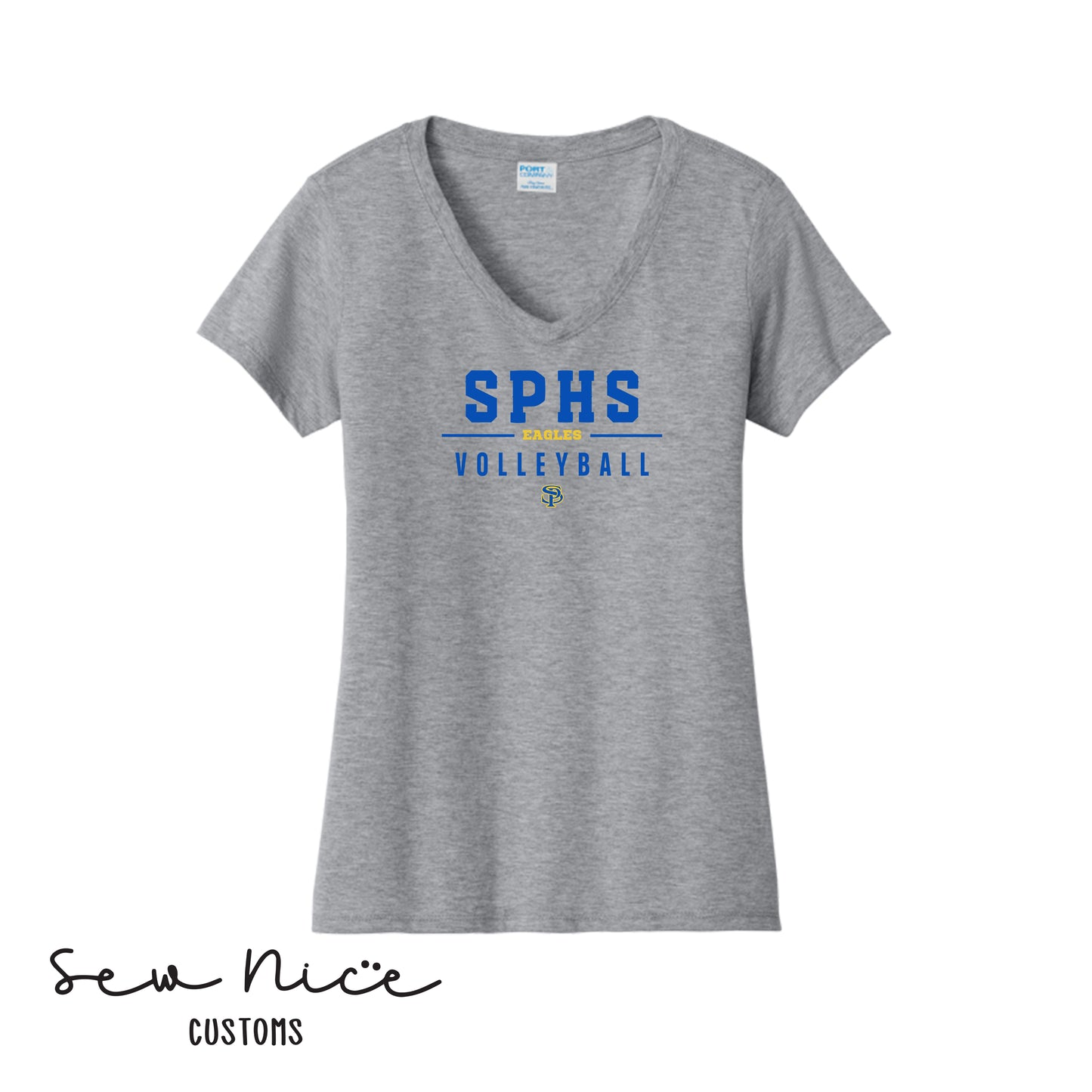 SPHS Eagles Volleyball Ladies V-Neck Shirt