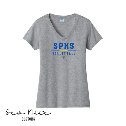 SPHS Eagles Volleyball Ladies V-Neck Shirt