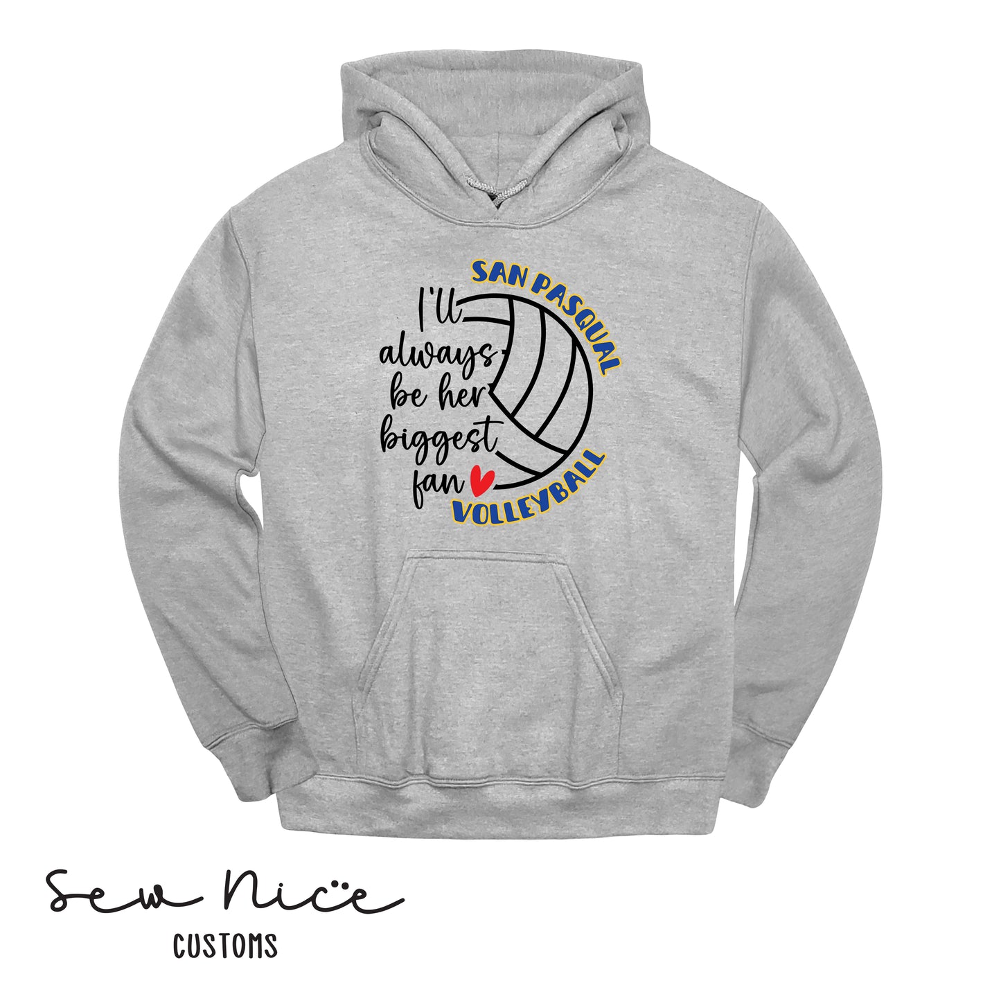 SP Volleyball Biggest Fan Adult/Youth Unisex Hoodie