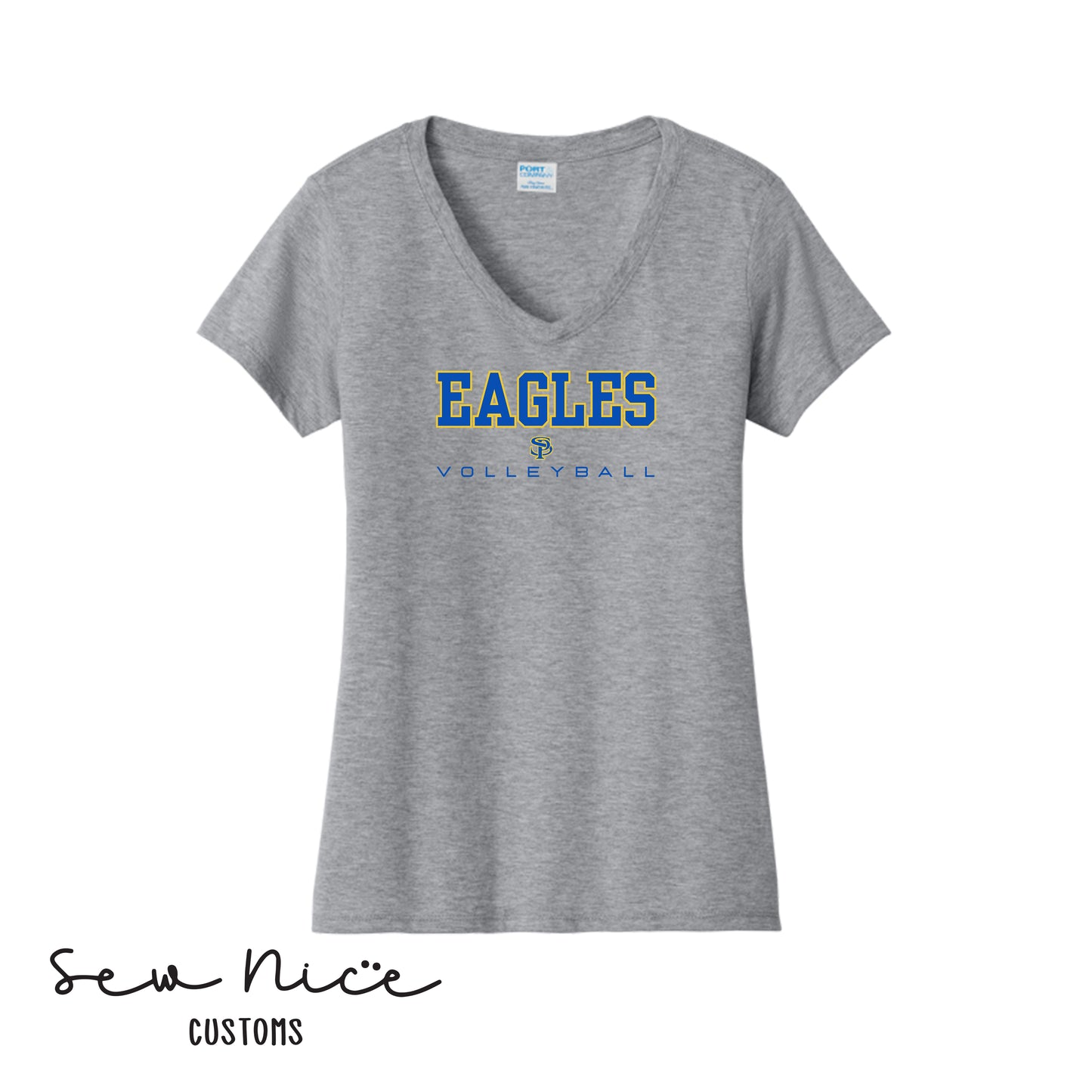 SP Eagles Volleyball Ladies V-Neck Shirt