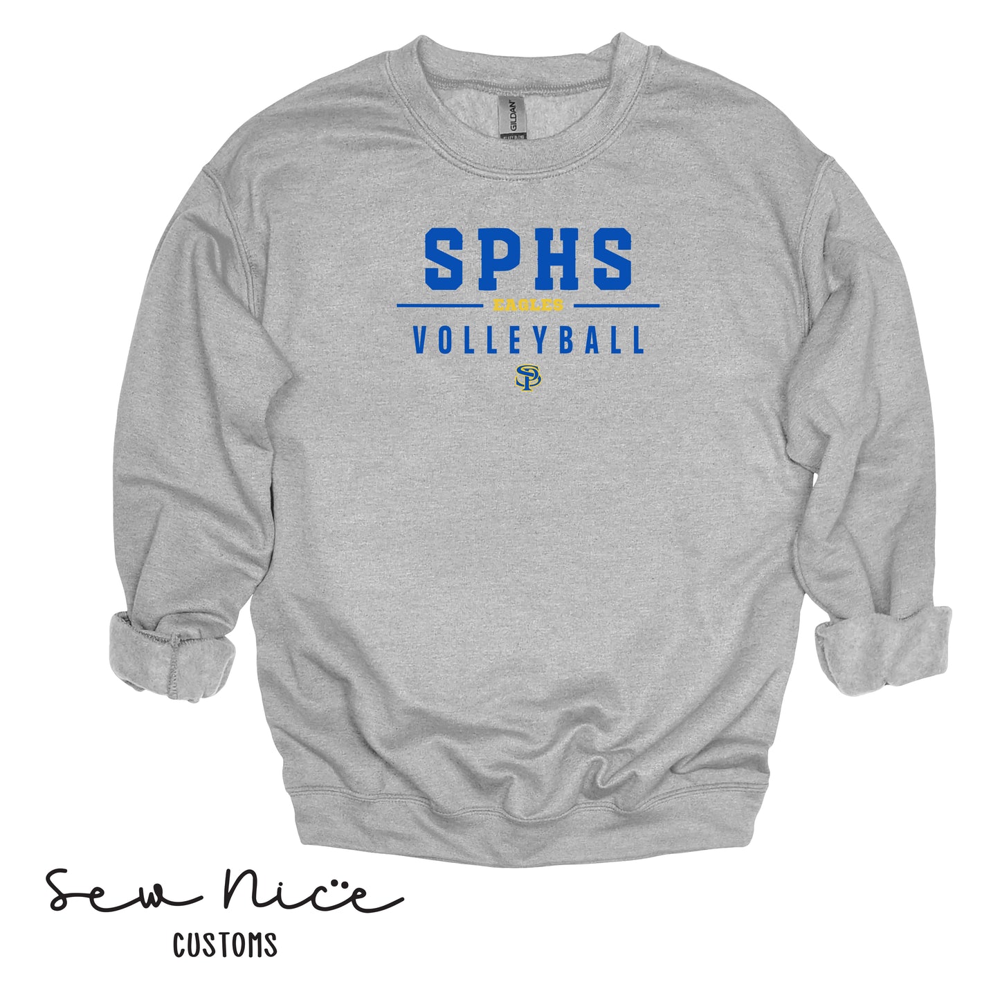 SPHS Eagles Volleyball Adult/Youth Unisex Crewneck Sweatshirt