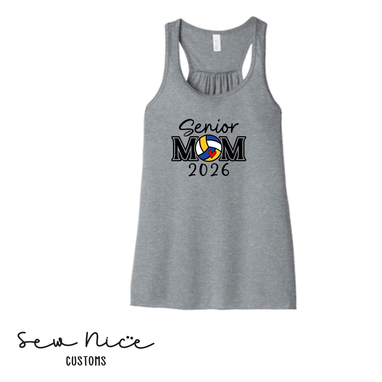 SP Senior MOM 2026 Ladies Bella Canvas Flowy Tank Top