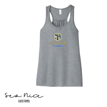 SP San Pasqual Tennis- Ladies Bella Canvas Flowy Tank Top