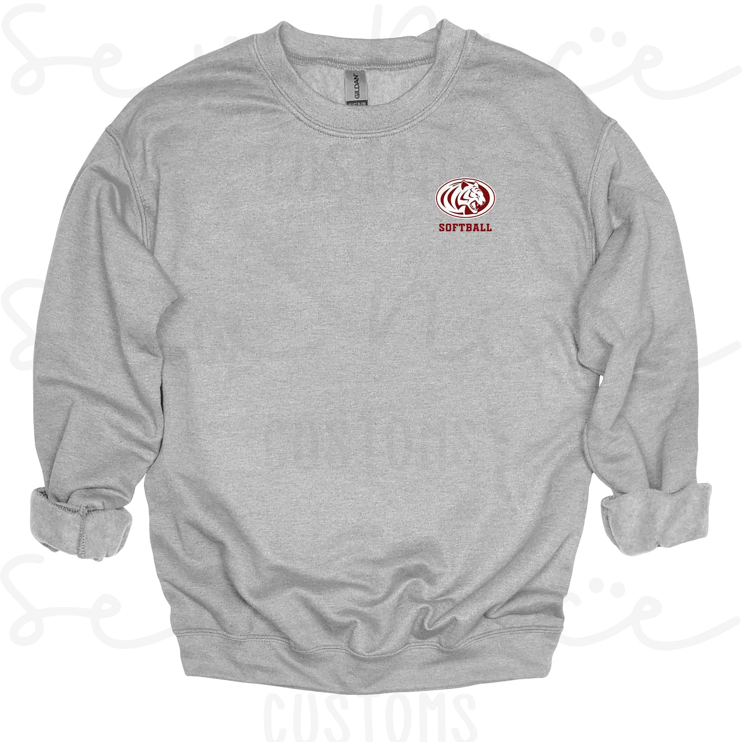ECHS Embroidered Logo Softball- Unisex Adult/Youth Crewneck