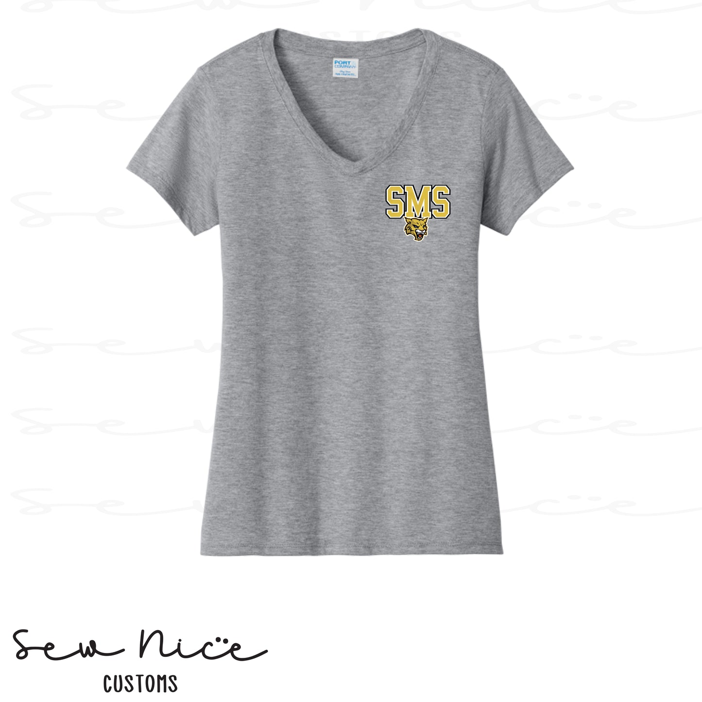 SMS Custom-Sport- Ladies V-Neck Shirt