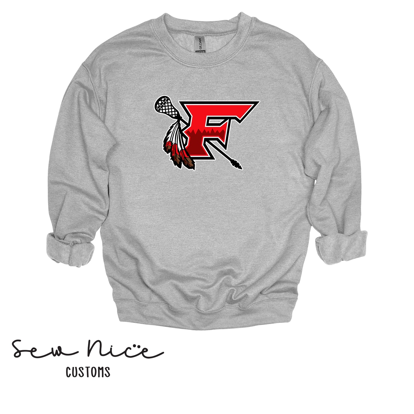 ADULT- FHS Lacrosse Crewneck Sweatshirt