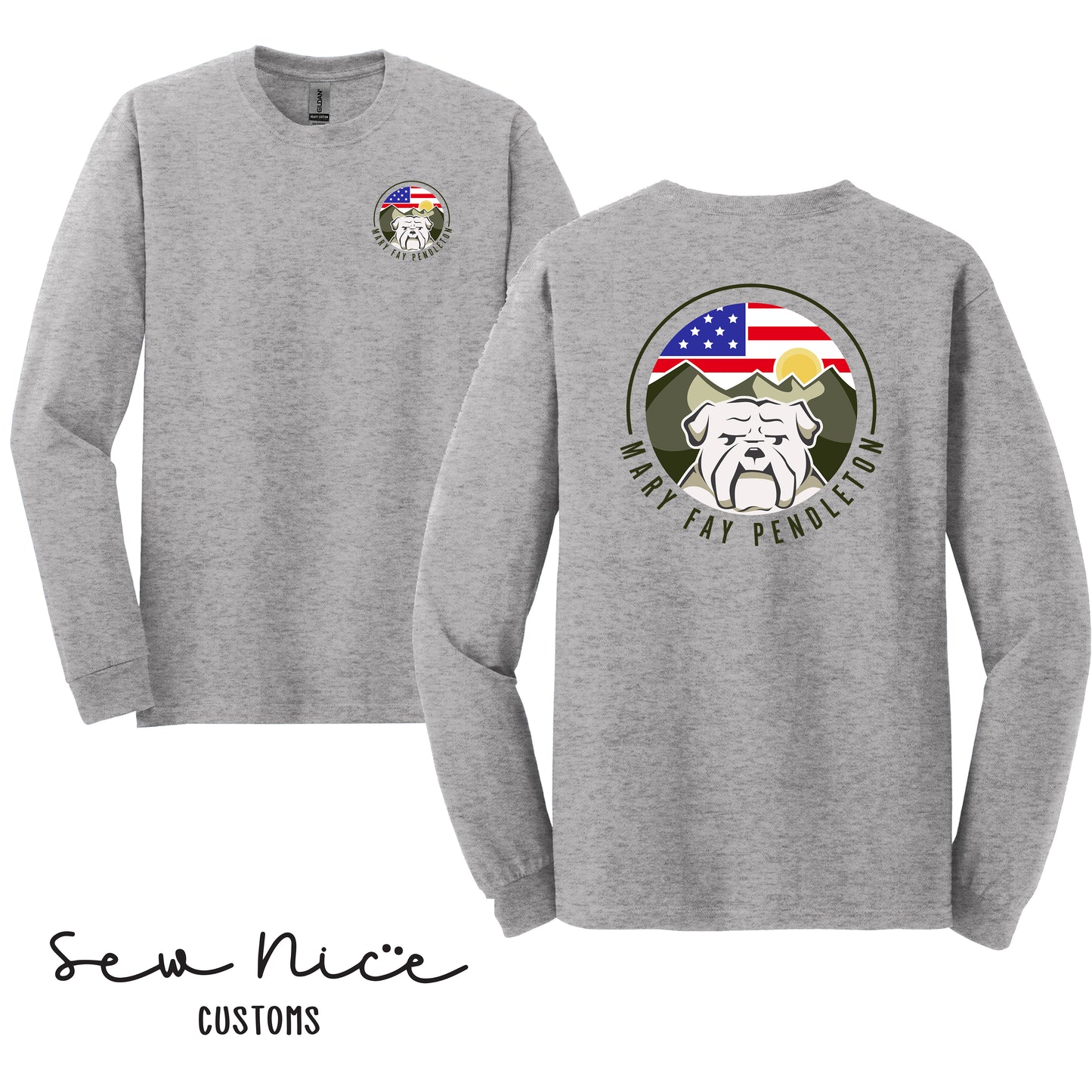 Mary Fay Logo Long Sleeve -FRONT/BACK Design