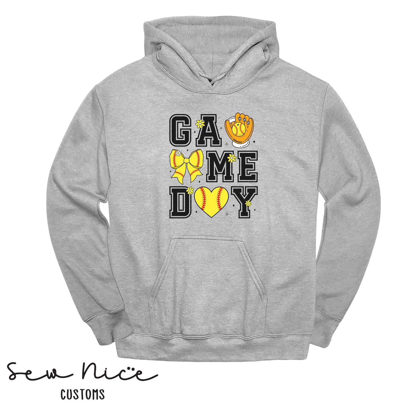Game Day-Softball- Unisex Hoodie