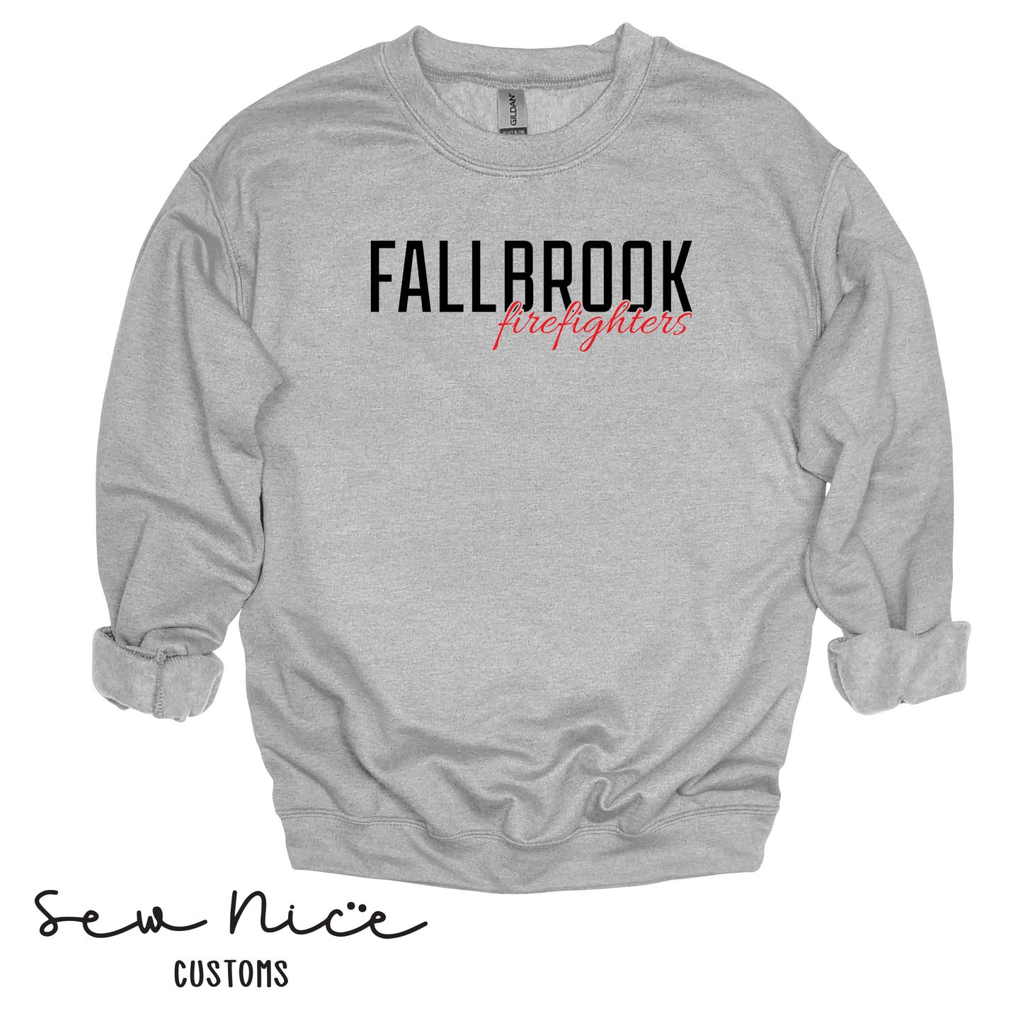 YOUTH Fallbrook Firefighters- Crewneck Sweatshirt