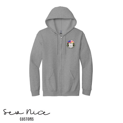 Embroidered-Mary Fay Logo Full Zip