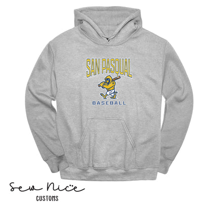 San Pasqual Baseball Mascot- Unisex Adult/Youth Hoodie