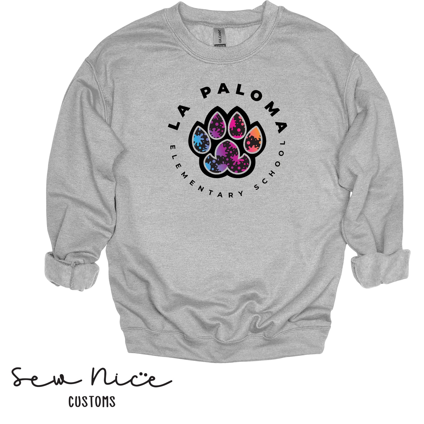 La Paloma PAINT SPLATTER- Unisex Adult/Youth Crewneck Sweatshirt