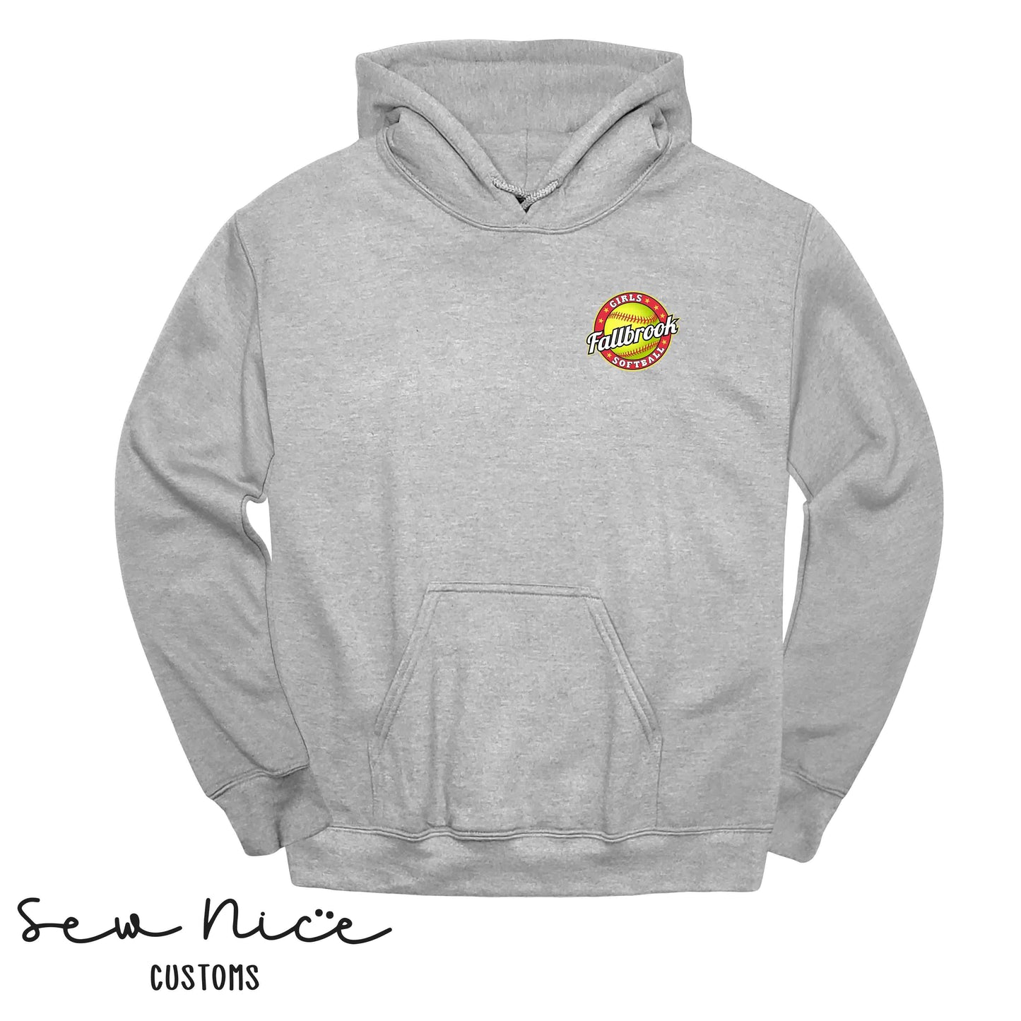 Fallbrook Girls Softball Logo- Unisex Hoodie