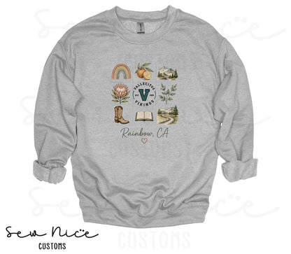 Rainbow Collage- Unisex Crewneck Sweatshirt