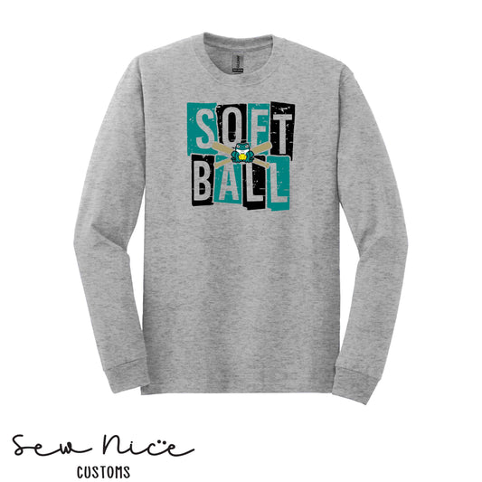 Guajome Block Softball- Unisex Adult/Youth Long Sleeve Shirt