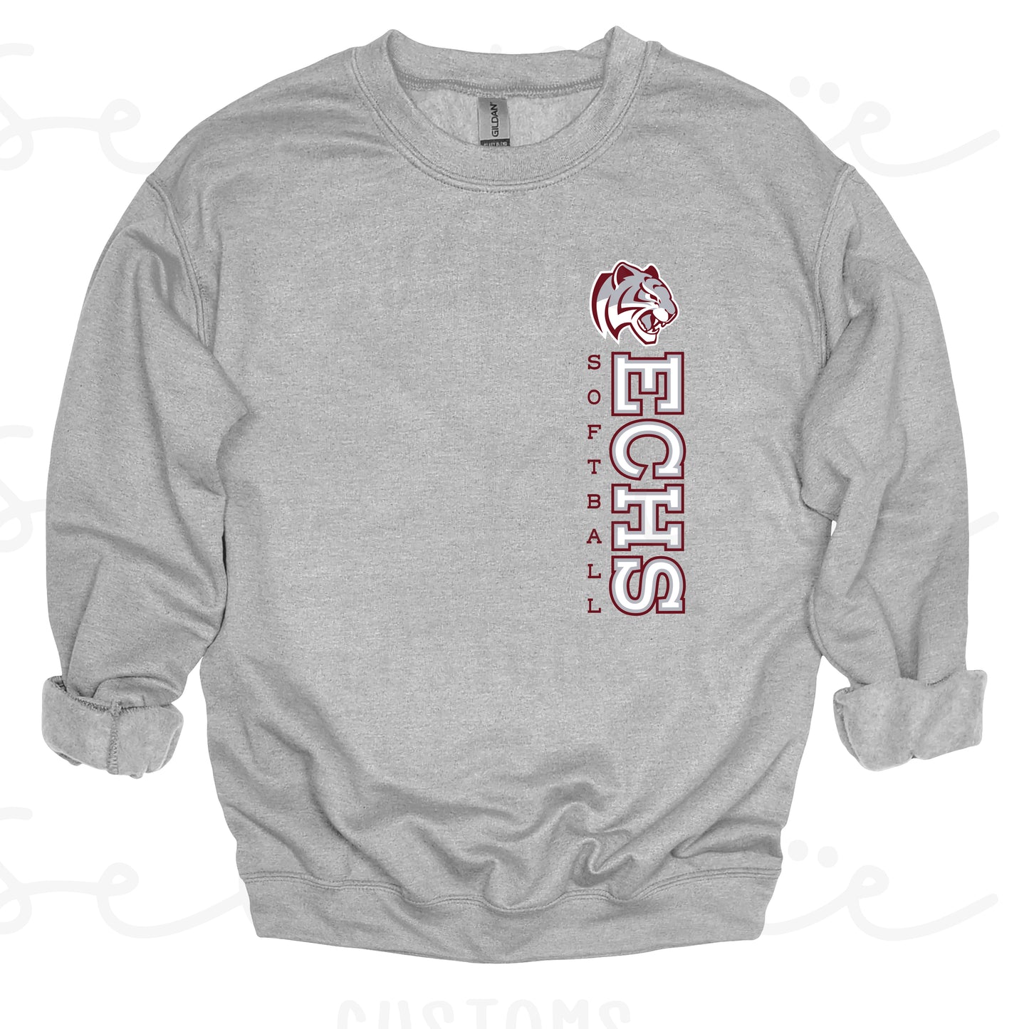ECHS Softball- Unisex Adult/Youth Crewneck