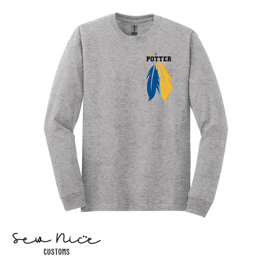 Potter With Feathers- Unisex Adult/Youth Long Sleeve Shirt