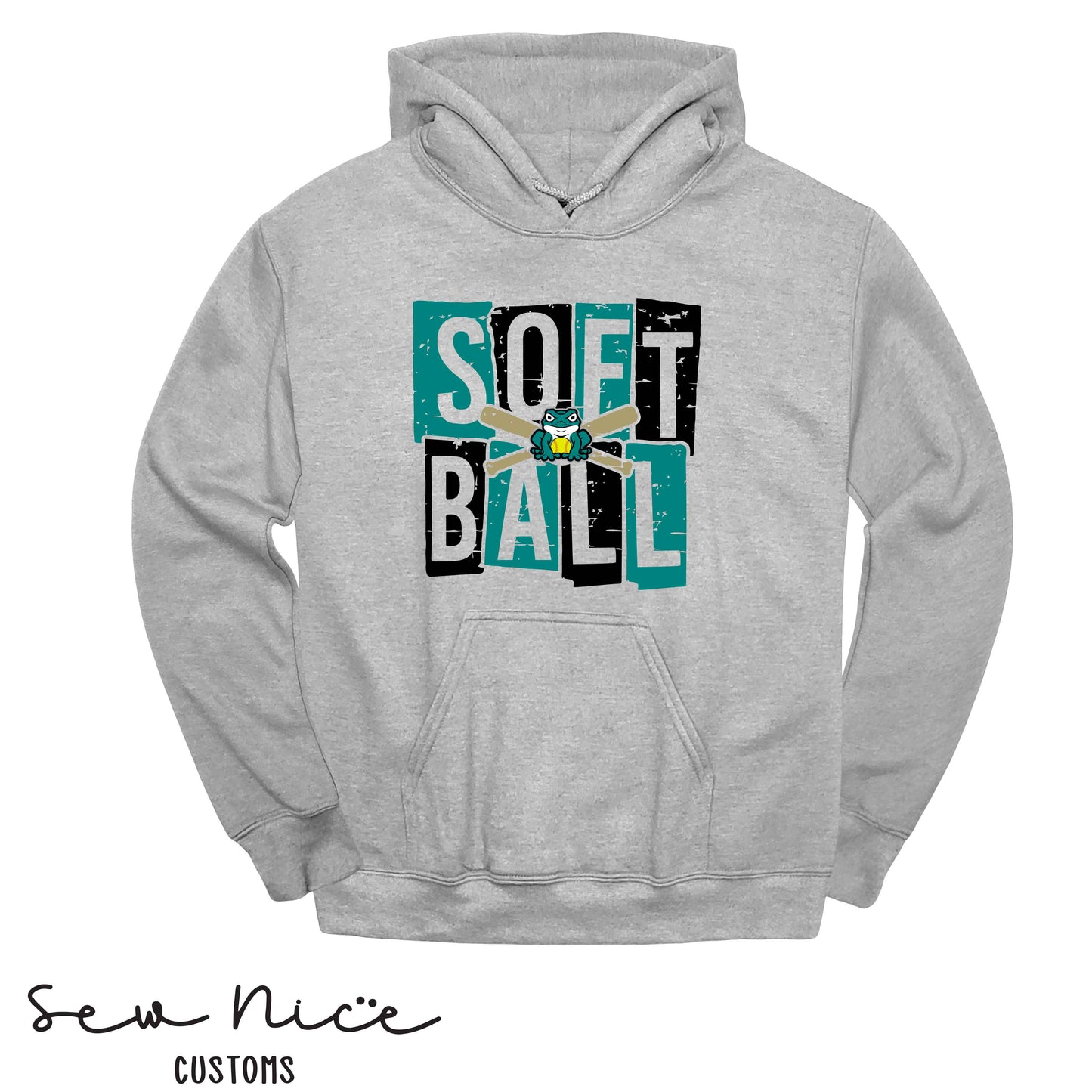 Guajome Block Softball- Unisex Adult/Youth Hoodie