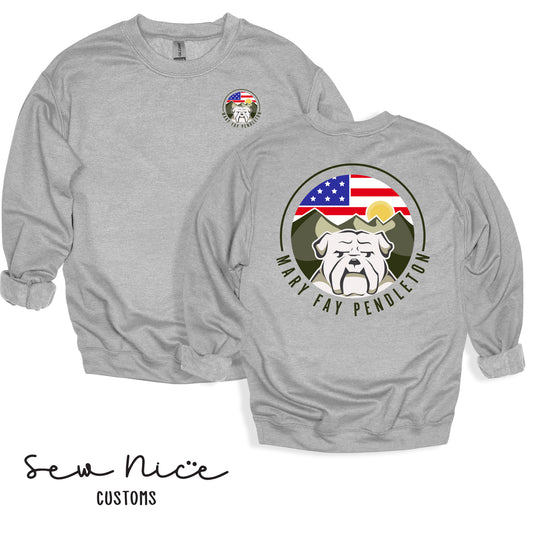 Mary Fay Logo Crewneck-FRONT/BACK Design